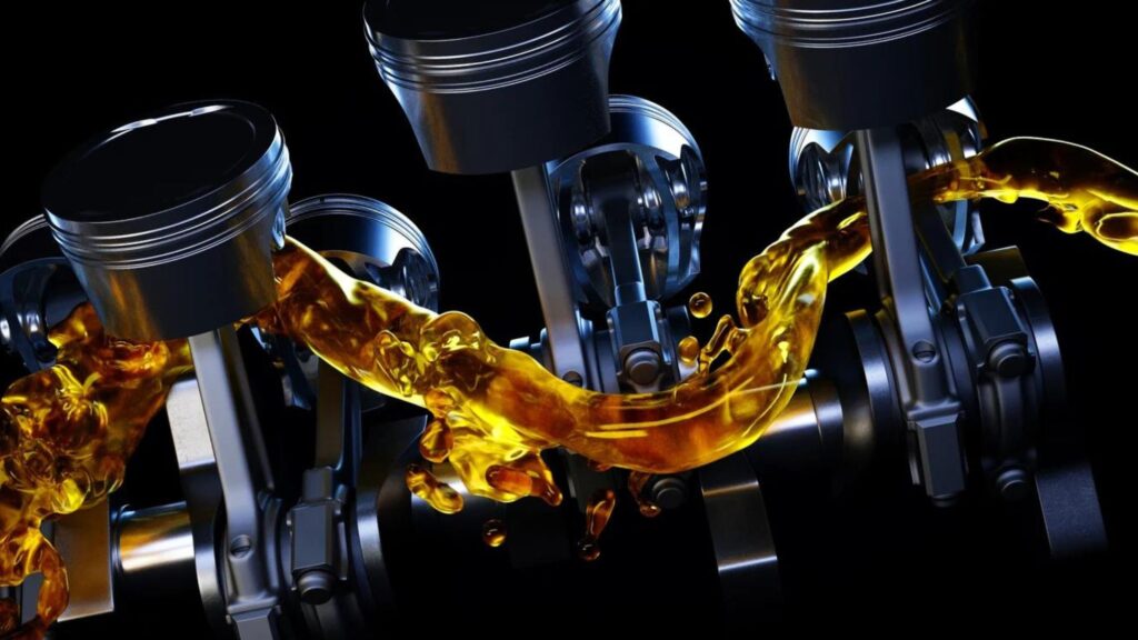 A running engine showcasing regular oil changes are vital for engine health